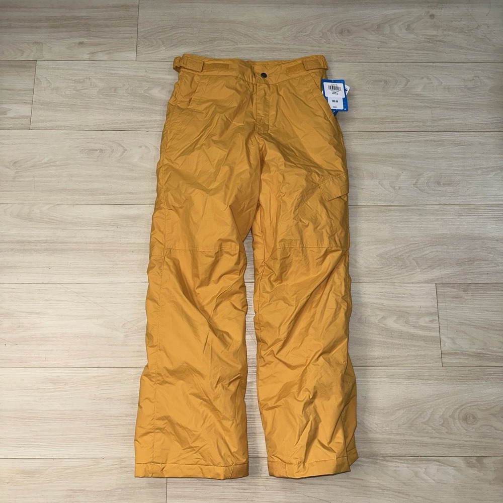 NEW Columbia Youth Medium Ice Slope II Insulated Snow Pants Yellow‎ Winter Gift